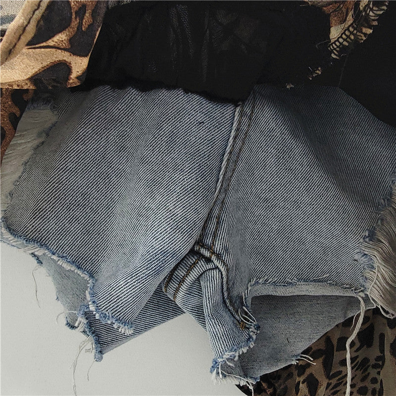 Short Stitching Fashionable All-match Irregular Cake Skirt